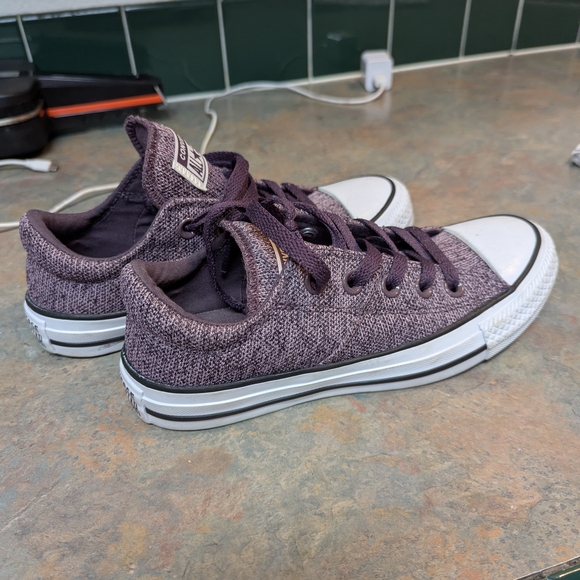 Converse Kids All Star Purple Sneakers - Picture 2 of 4